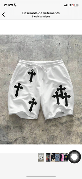 Shorts homme avec croix design