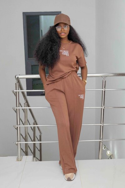 Ensemble décontracté marron