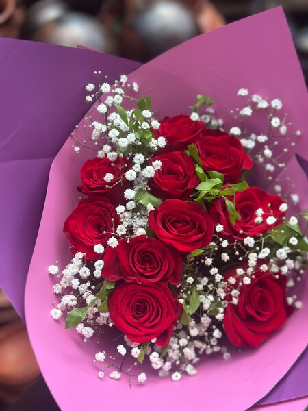 Bouquet de roses rouges