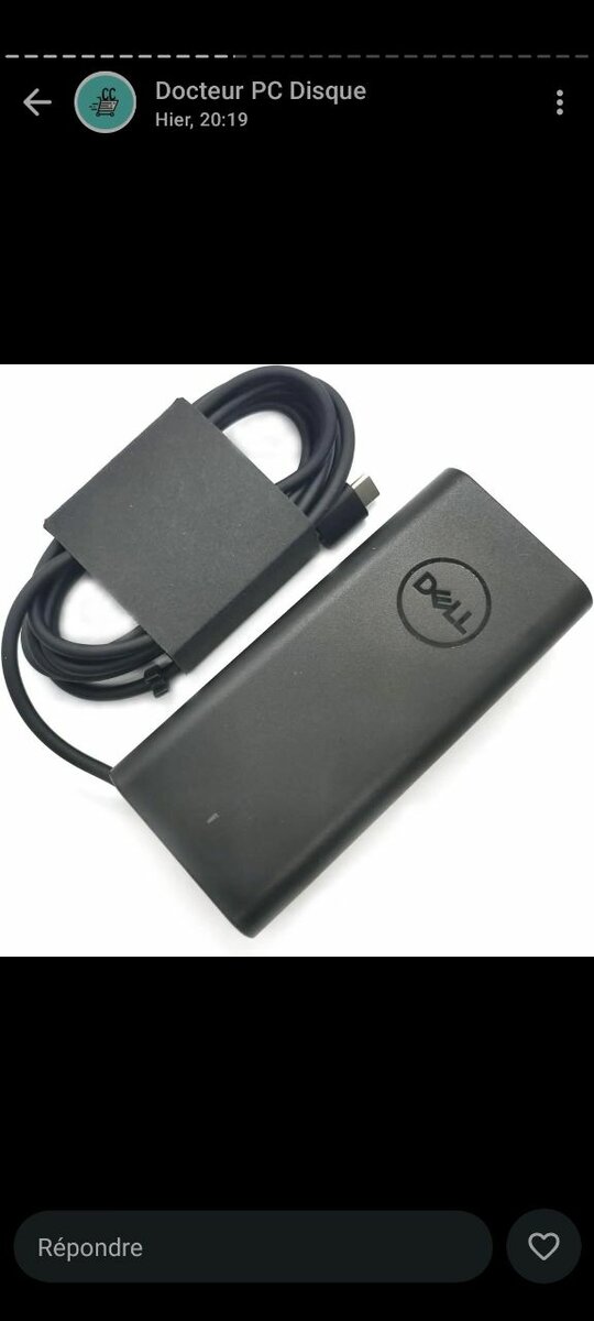 Chargeur Dell pour PC Portable