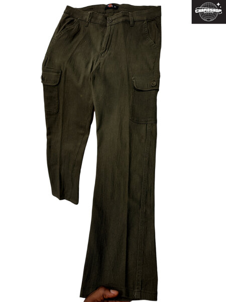 Pantalon cargo homme vert