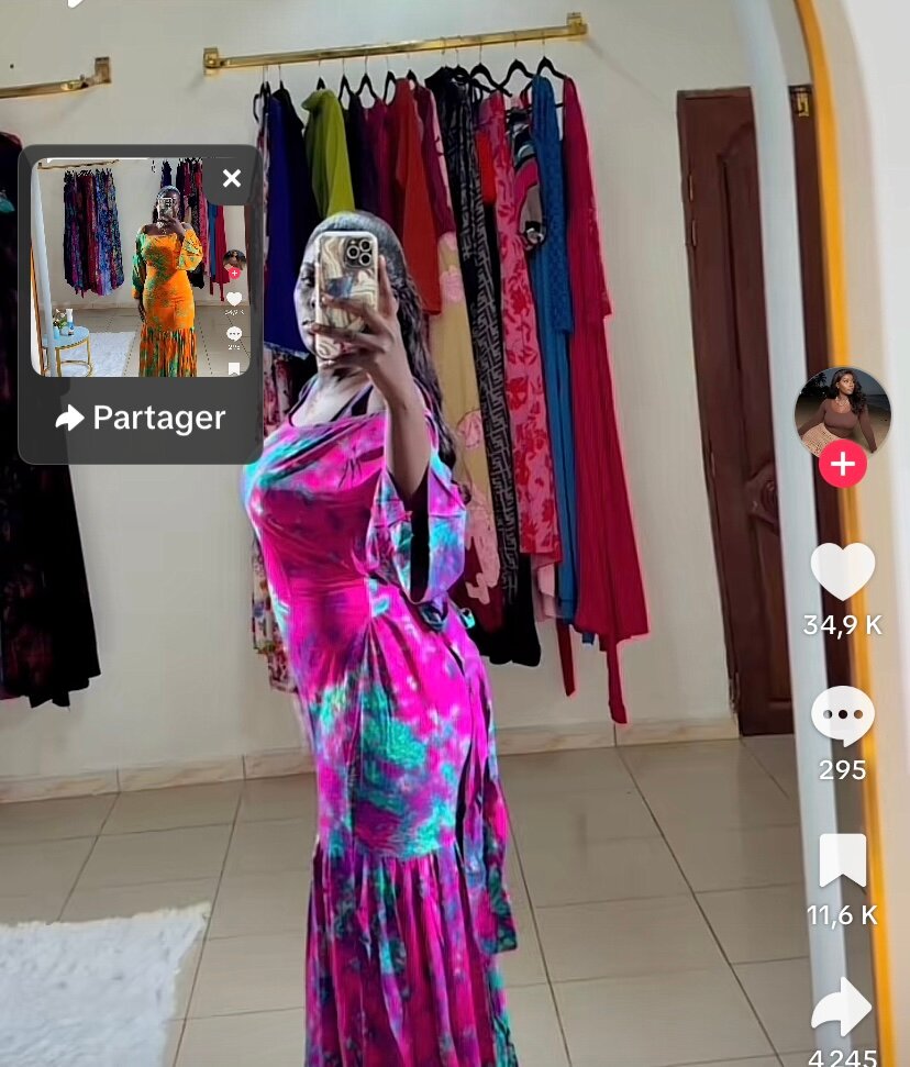 Robe longue élégante femme