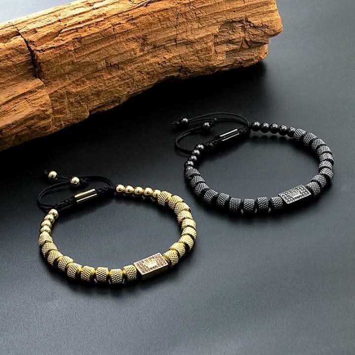 Ensemble de bracelets en acier inoxydable