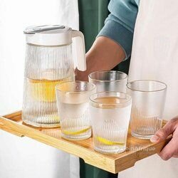 Ensemble Carafe et Verres en Verre