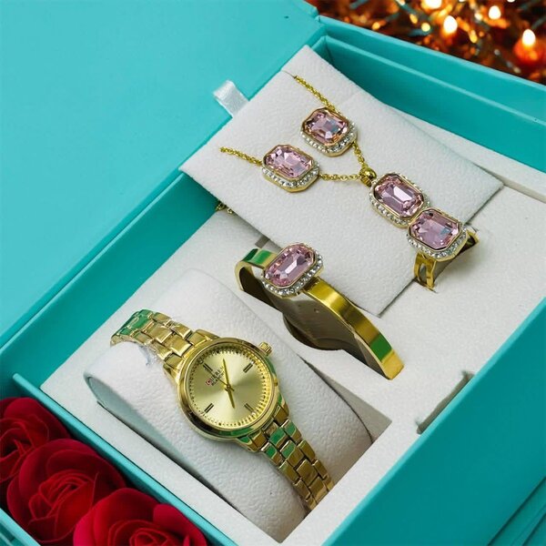 Ensemble montre et bijoux pour femme