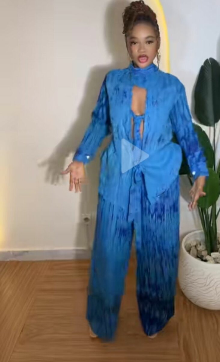 Ensemble femme chic en soie