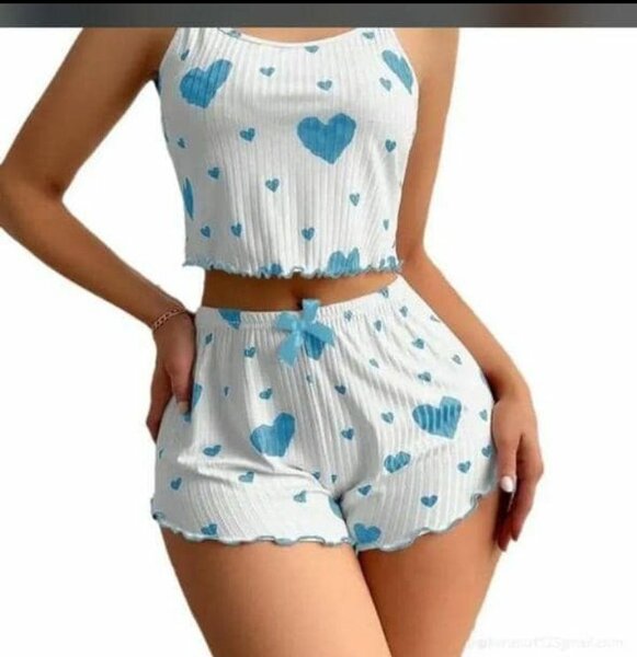 Pyjama Femme Cœur Été