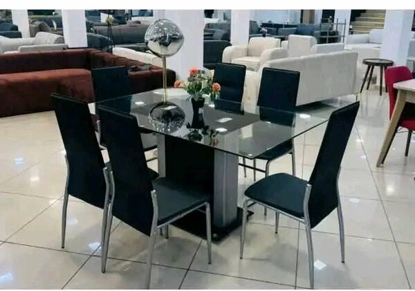 Table à manger moderne 6 chaises