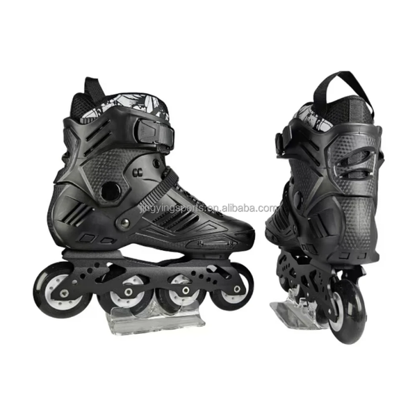 Rollers en ligne noirs robustes