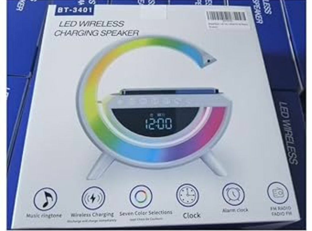 Réveil Radio LED sans Fil Chargeur