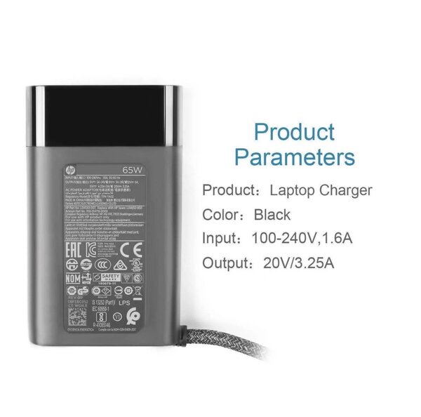 Chargeur hp type c  65W