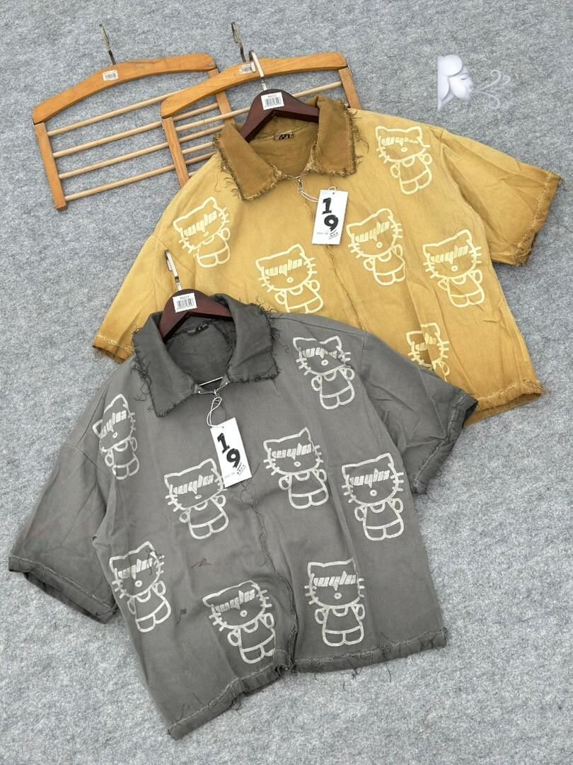 Chemisettes imprimées unisexes