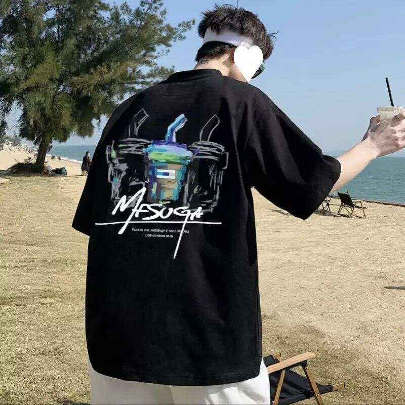 T-shirt ample imprimée été