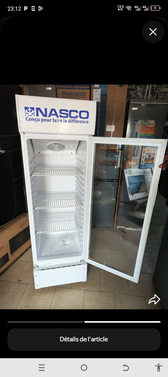 Réfrigérateur vitrine Nasco