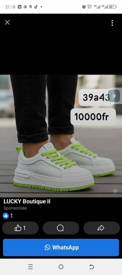 Baskets tendance confort