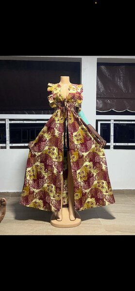 Robe longue imprimée florale