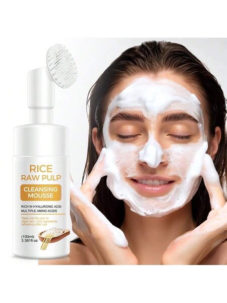 Mousse Nettoyant Visage au Riz