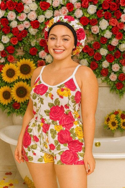 Ensemble pyjama floral d'été