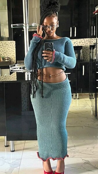 Robe élégante en maille