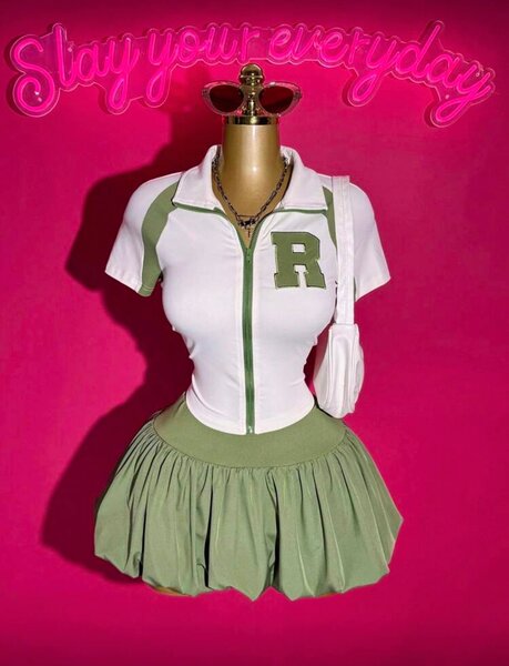 Ensemble jupe et haut en maille