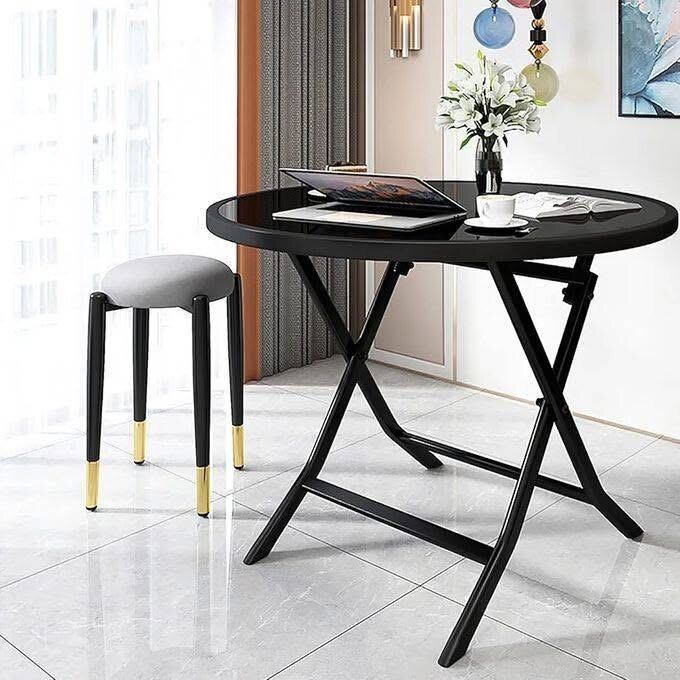 Table pliant moderne noir