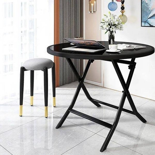 Table pliant moderne noir
