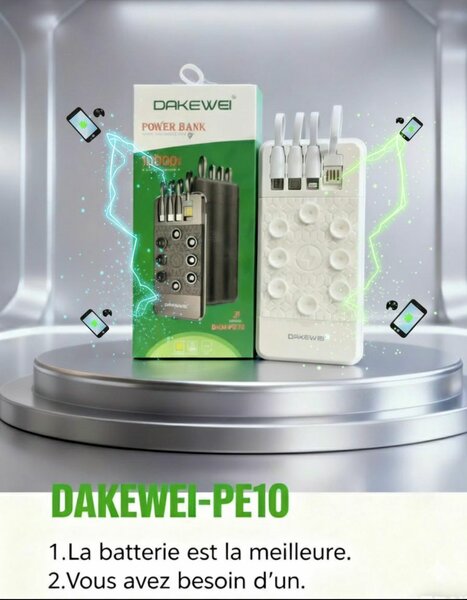 DAKEWEI Power Bank 10.000mAh