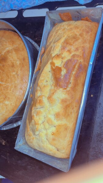 Cake fraîchement cuit