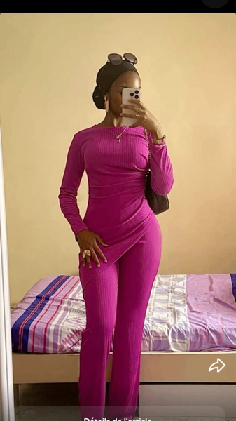 Ensemble élégant femme rose