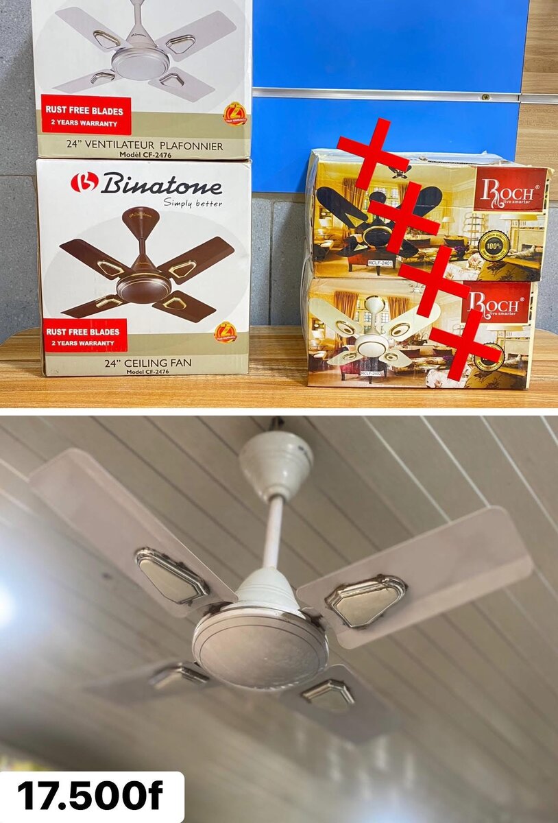 Ventilateur de Plafond 24"