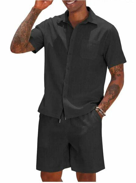 Ensemble chemise + short noir