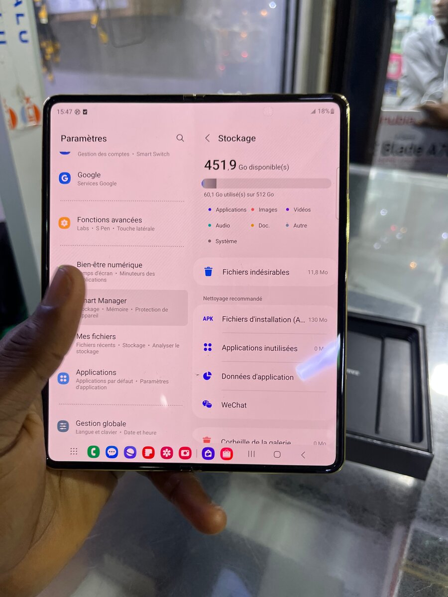 Smartphone pliable premium