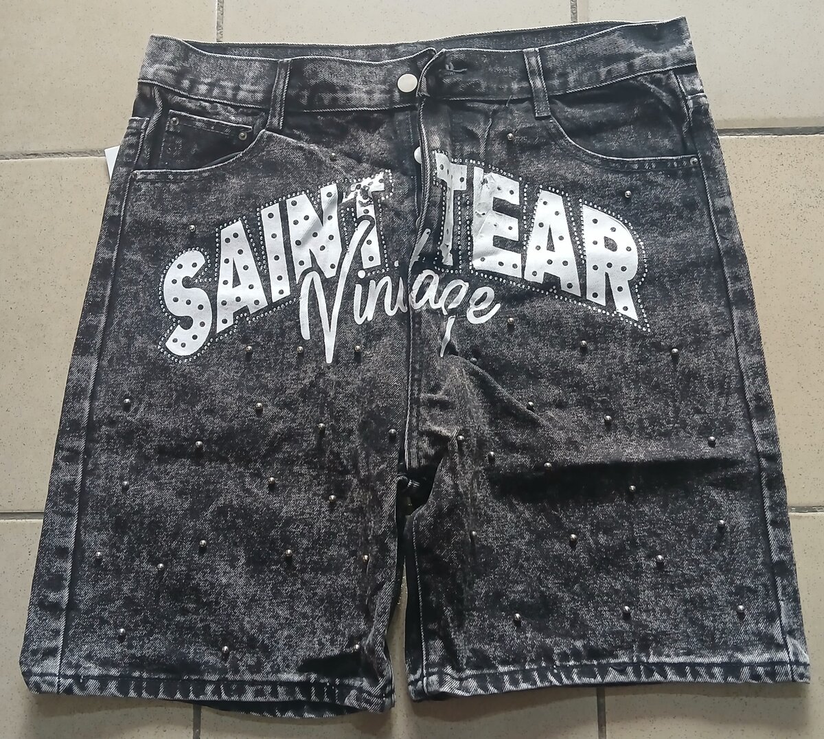 Short en jean vintage homme