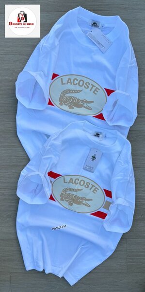 T-shirt Lacoste Logo Blanc