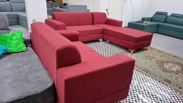Canapé d'angle rouge moderne