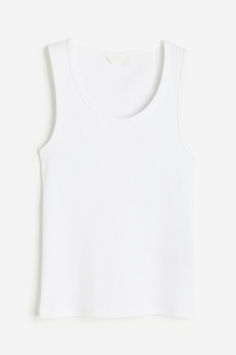 Débardeur blanc femme