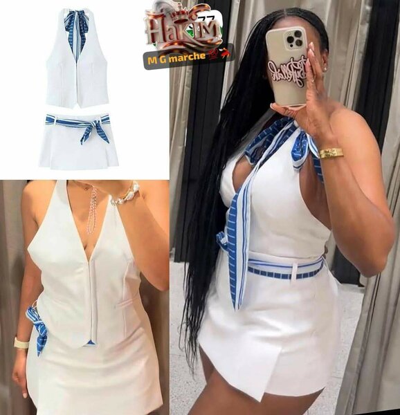 Robe d'été blanche élégante