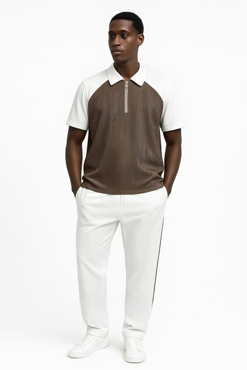 Ensemble polo et pantalon décontracté