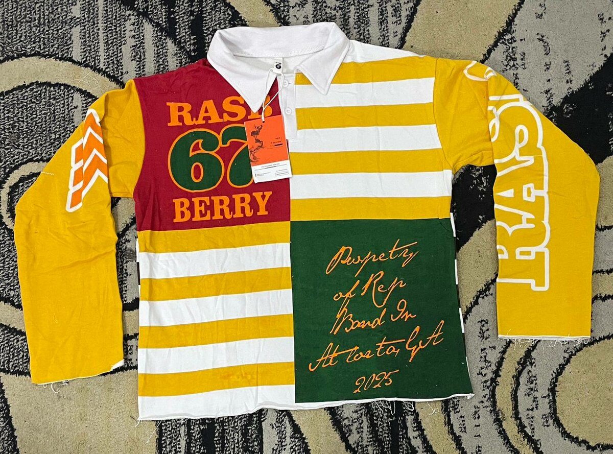 Rugby polo à motifs colorés