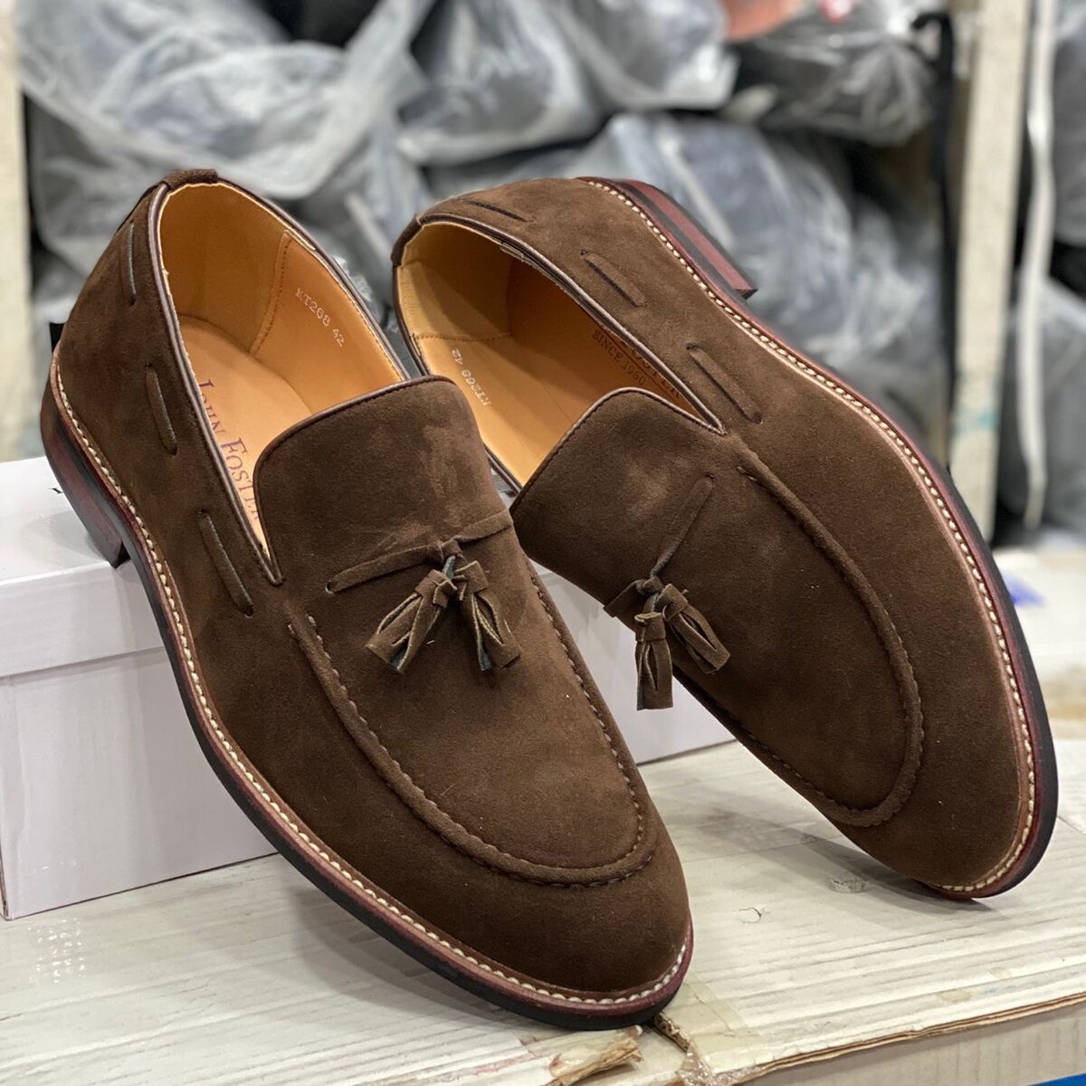 Mocassins élégants en daim pour hommes