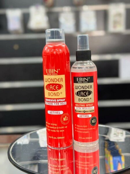 Spray adhésif pour perruques