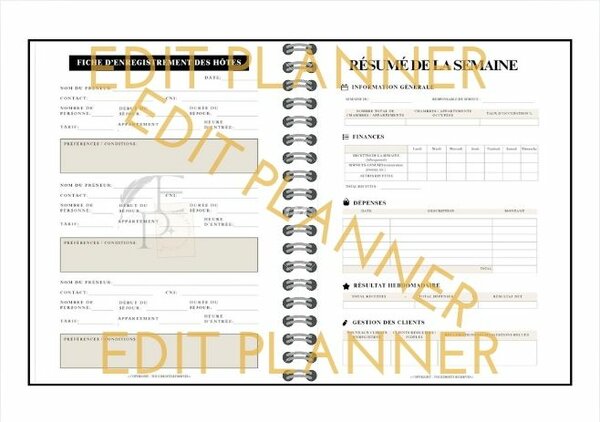 1 mois Planner Résidence