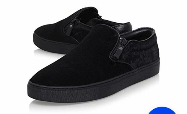 Chaussures décontractées en velours noir