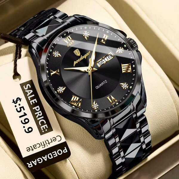 Montre Homme Quartz Luxe