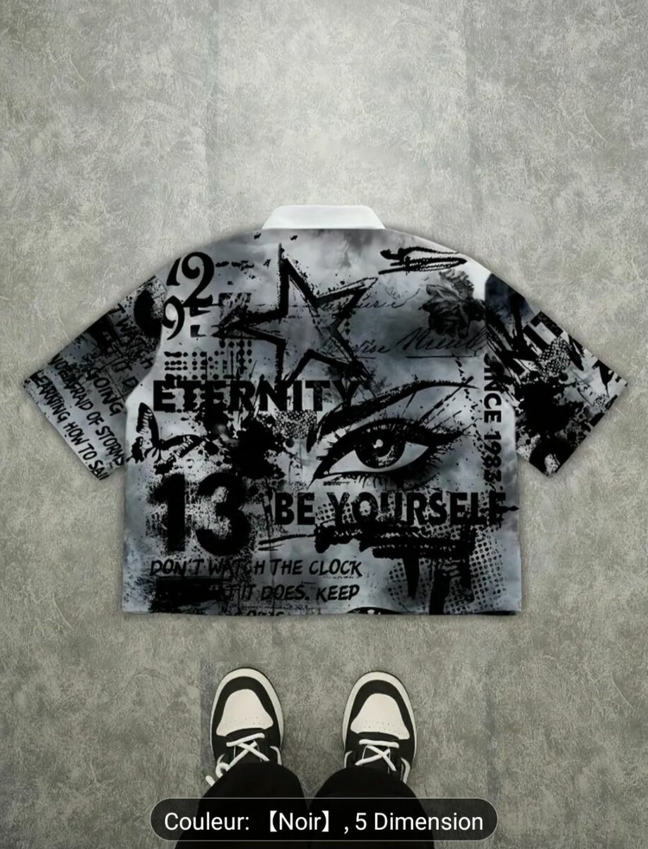 Chemise graphique tendance homme