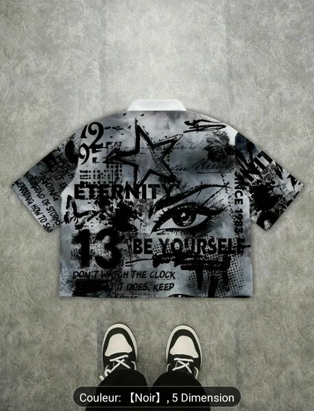 Chemise graphique tendance homme
