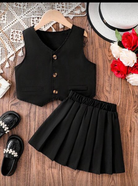 Ensemble veston et jupe enfant