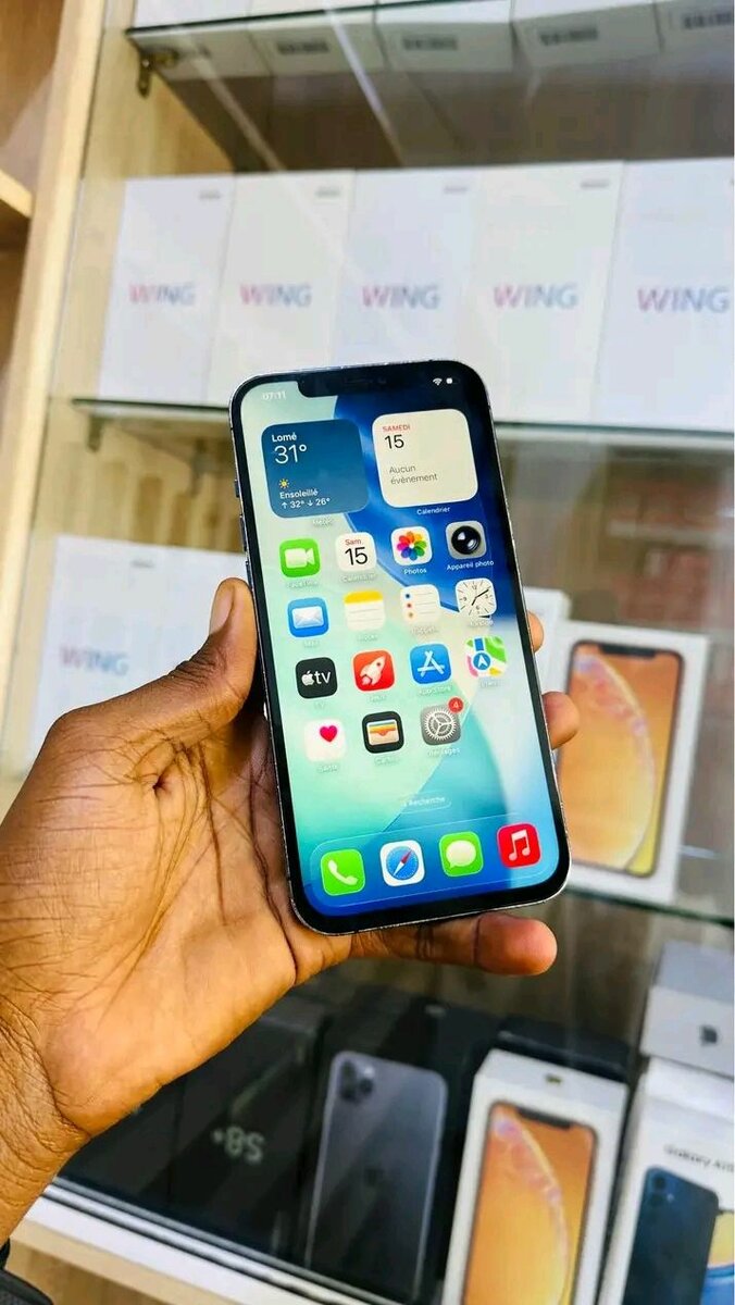 iPhone Bleu Haut de Gamme