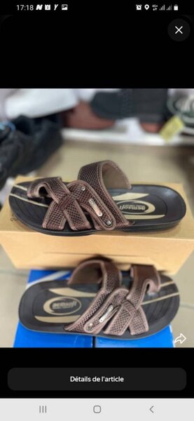 Sandales en cuir pour hommes