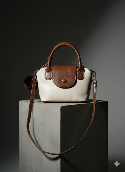 Sac à main bicolore élégant